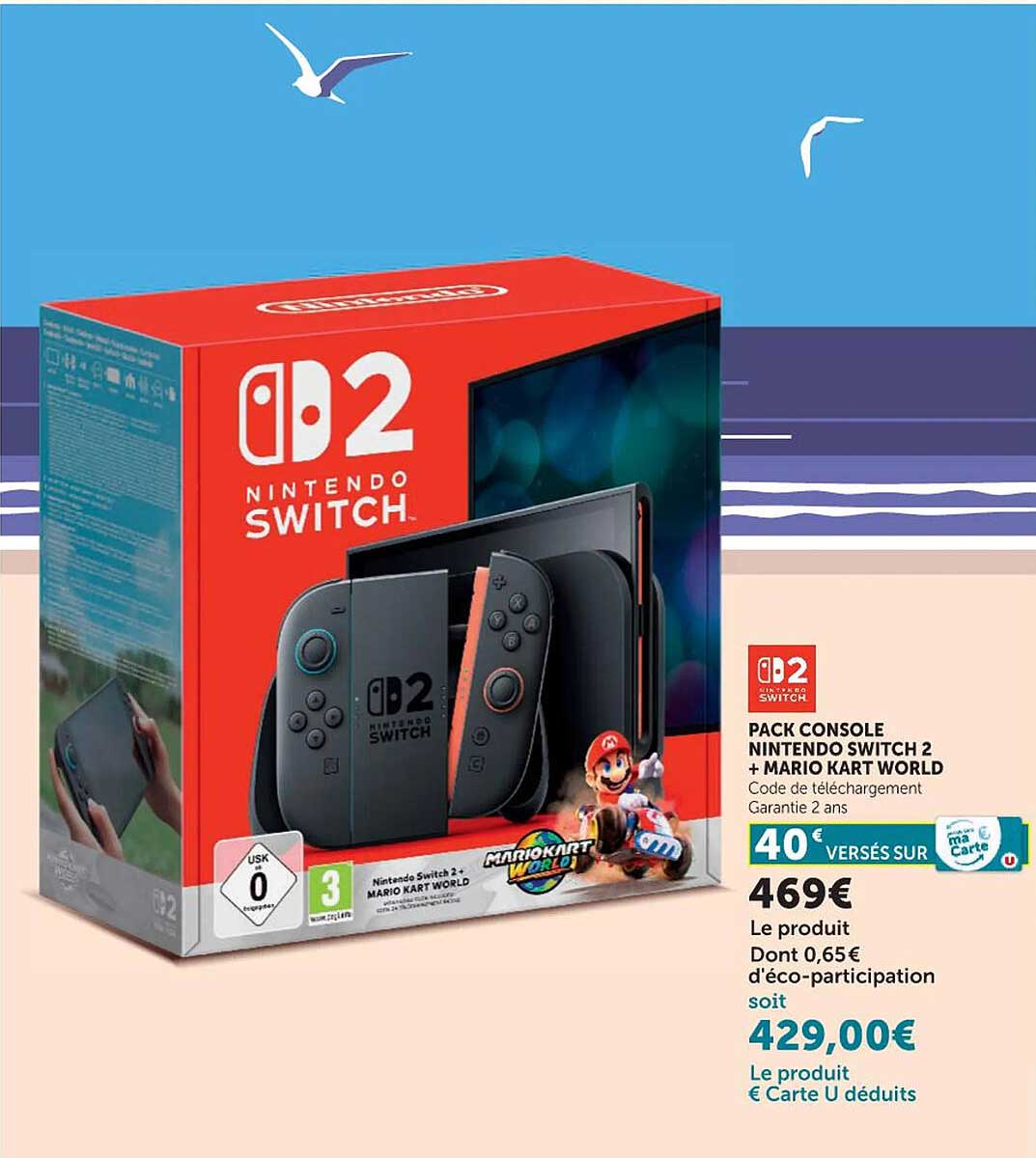 PACK CONSOLE NINTENDO SWITCH 2 + MARIO KART WORLD