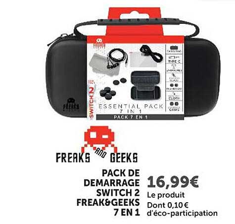 PACK DE DEMARRAGE SWITCH 2 FREAK&GEEKS 7 EN 1