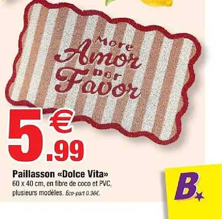 Paillasson «Dolce Vita»