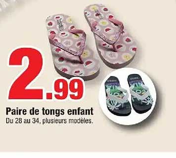 Paire de tongs enfant