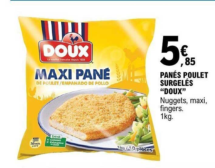 PANÉS POULET SURGELÉS “DOUX”