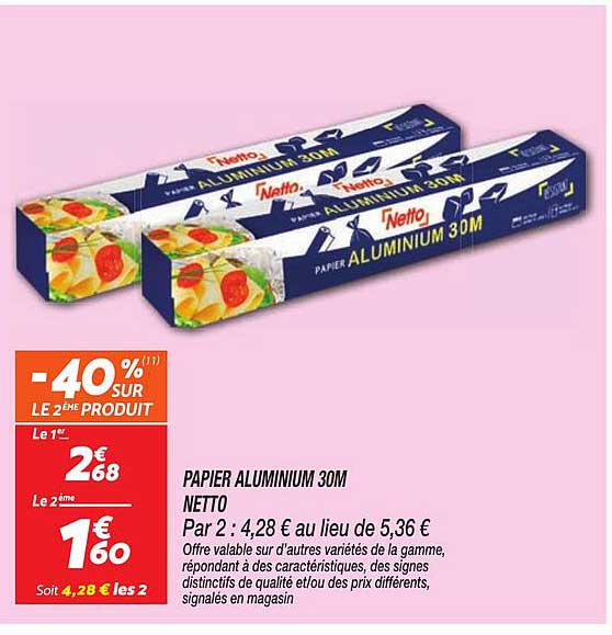 PAPIER ALUMINIUM 30M NETTO