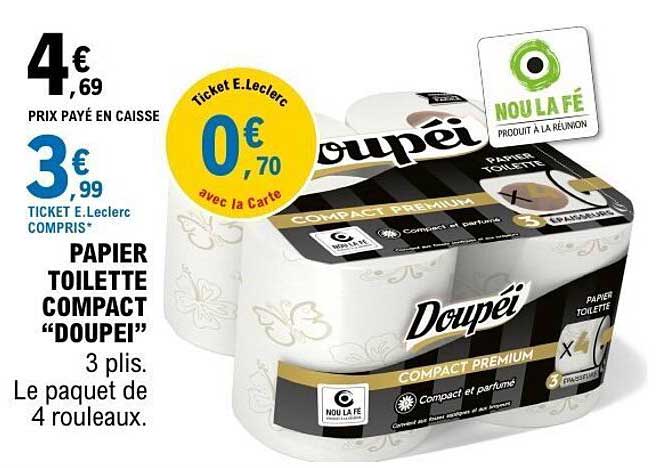 PAPIER TOILETTE COMPACT "DOUPE"