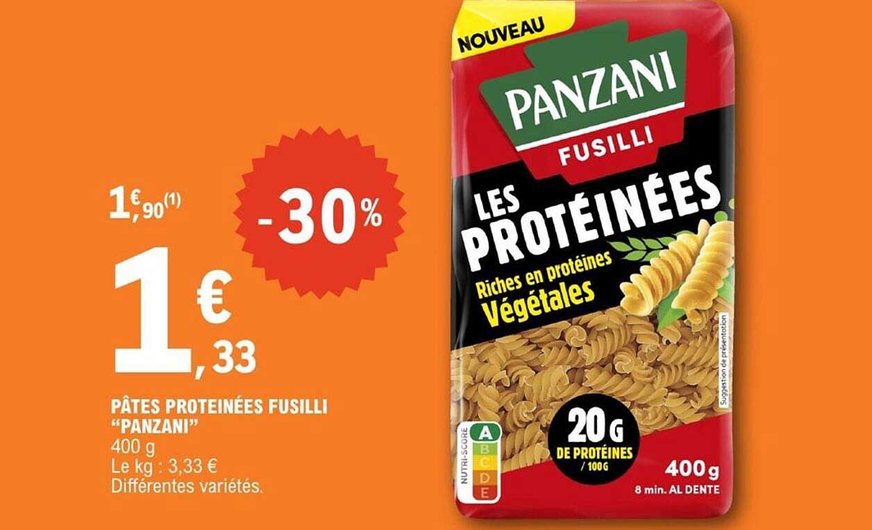 PÂTES PROTÉINÉES FUSILLI "PANZANI"