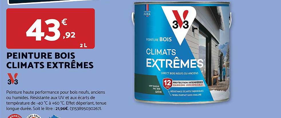 PEINTURE BOIS CLIMATS EXTRÊMES