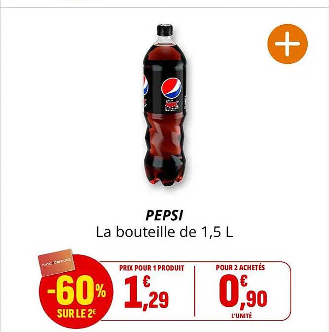 PEPSI La bouteille de 1,5 L