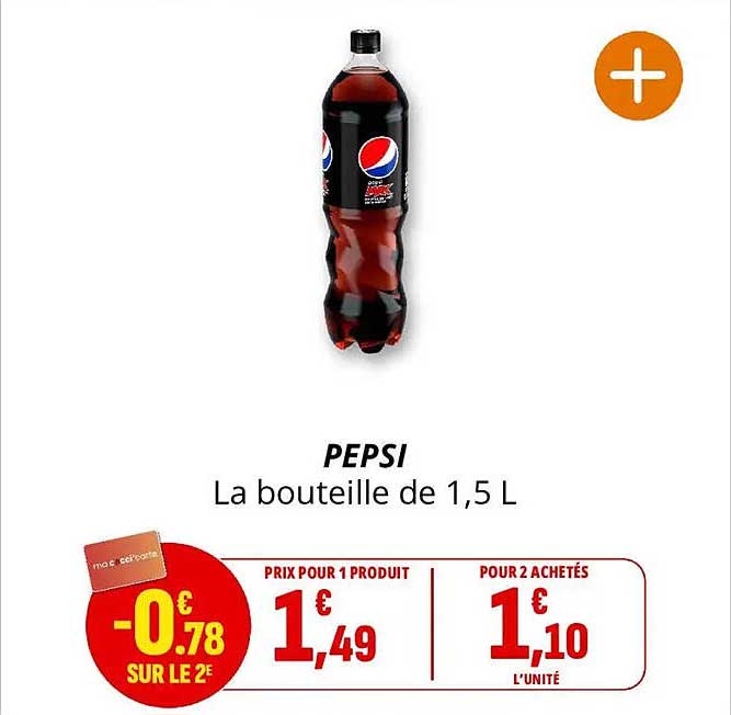 PEPSI La bouteille de 1,5 L