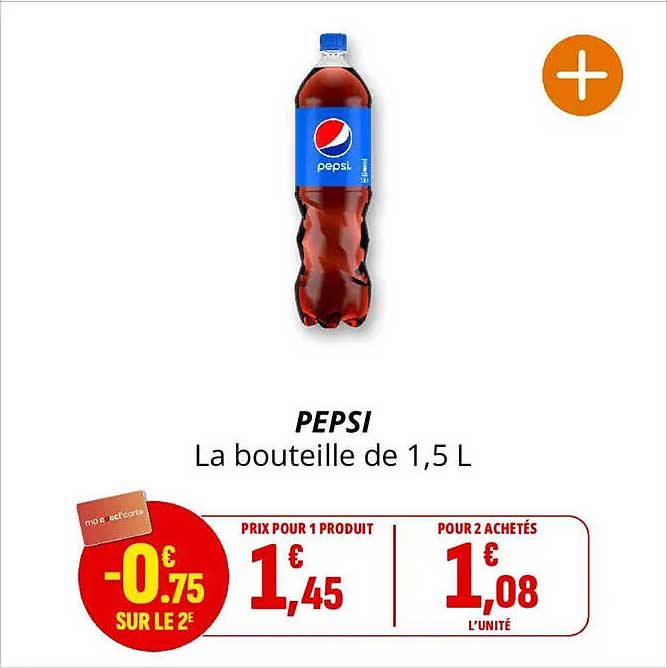 PEPSI La bouteille de 1,5 L