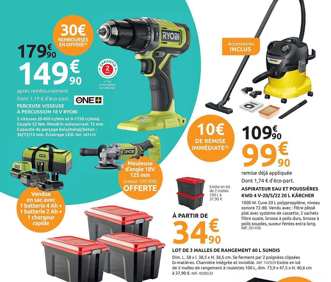 PERCEUSE VISSEUSE À PERCUSSION 18 V RYOBI