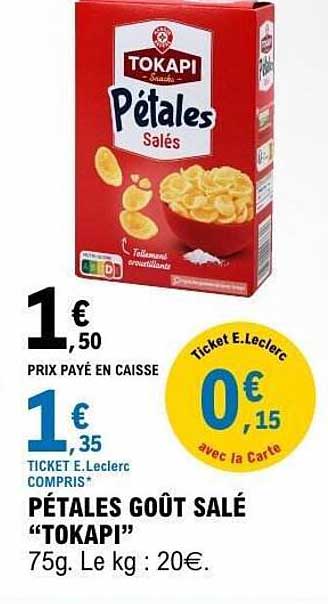 PÉTALES GOÛT SALÉ “TOKAPI”