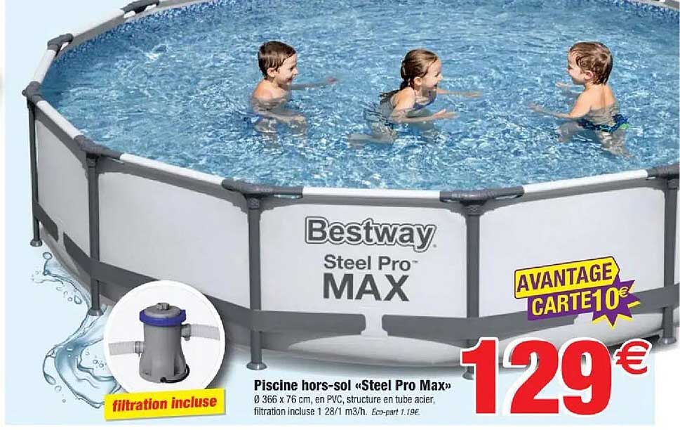 Piscine hors-sol «Steel Pro Max»