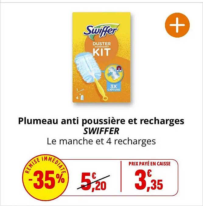 Plumeau anti poussière et recharges SWIFFER