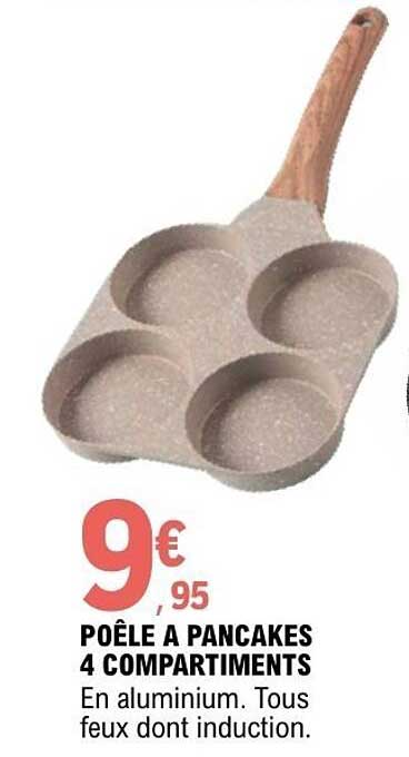 POÊLE À PANCAKES 4 COMPARTIMENTS