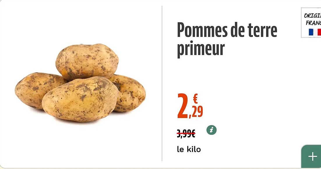 Pommes de terre primeur
