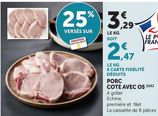 PORC COTE AVEC OS