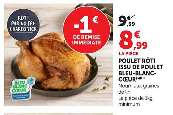 POULET RÔTI ISSU DE POULET BLEU-BLANC-CŒUR(3)(H)