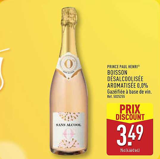 PRINCE PAUL HENRI® BOISSON DÉSALCOOLISÉE AROMATISÉE 0,0%