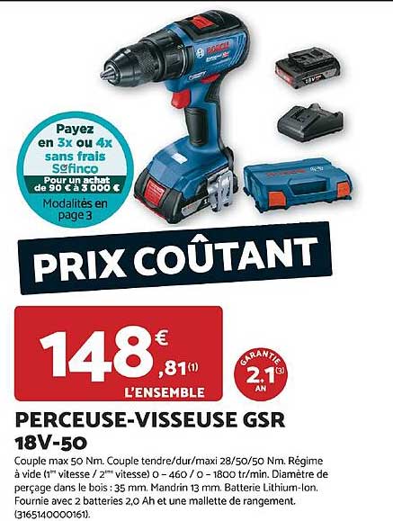 PRIX COÛTANT