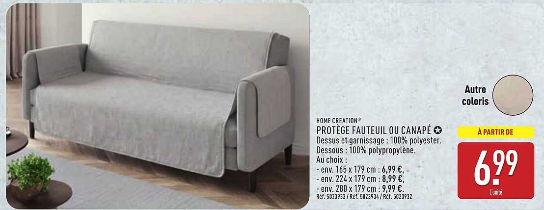 PROTÈGE FAUTEUIL OU CANAPÉ