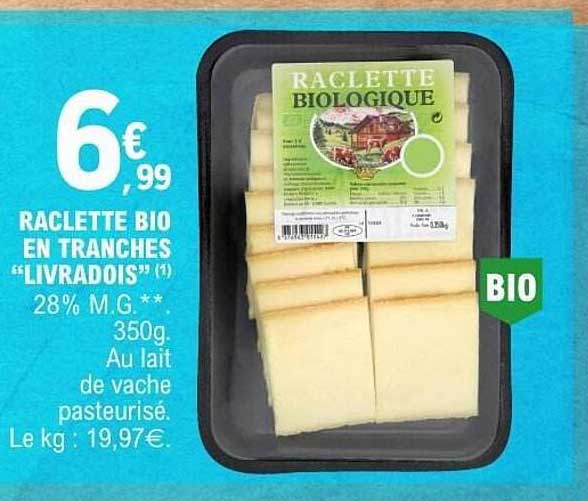 RACLETTE BIO EN TRANCHES “LIVRADOIS”