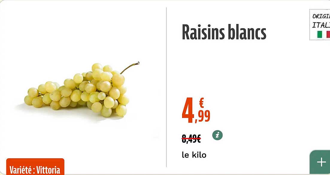Raisins blancs
