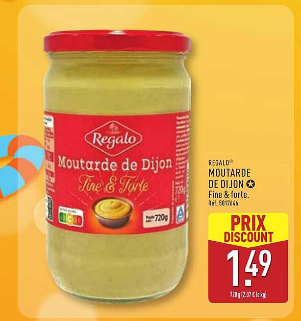 REGALO® MOUTARDE DE DIJON Fine & forte.