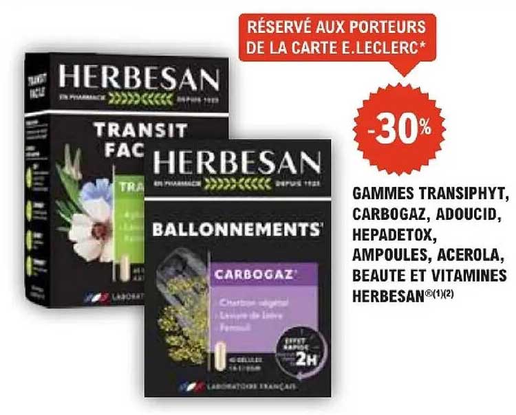RÉSERVÉ AUX PORTEURS DE LA CARTE E.LECLERC*