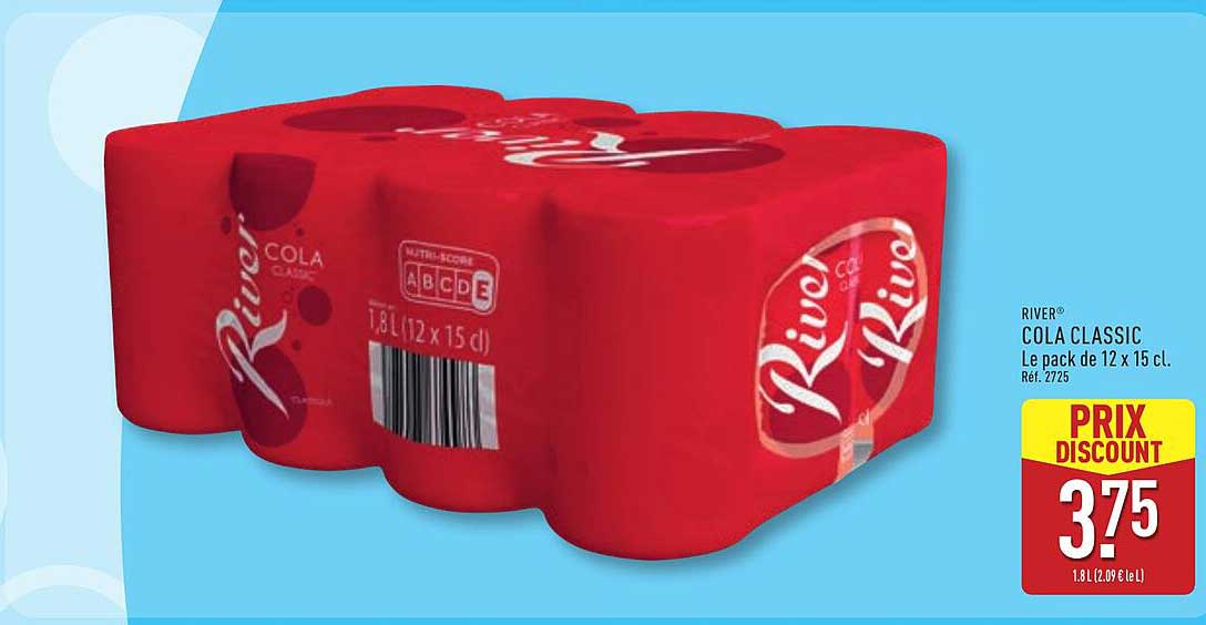 RIVER COLA CLASSIC Le pack de 12 x 15 cl.