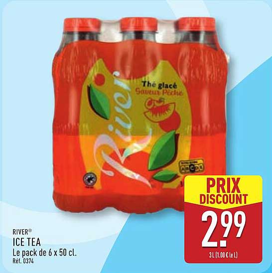 RIVER ICE TEA Le pack de 6 x 50 cl.