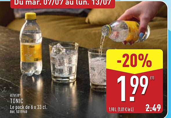 RIVER Tonic Le pack de 6 x 33 cl. Ref. 5015960