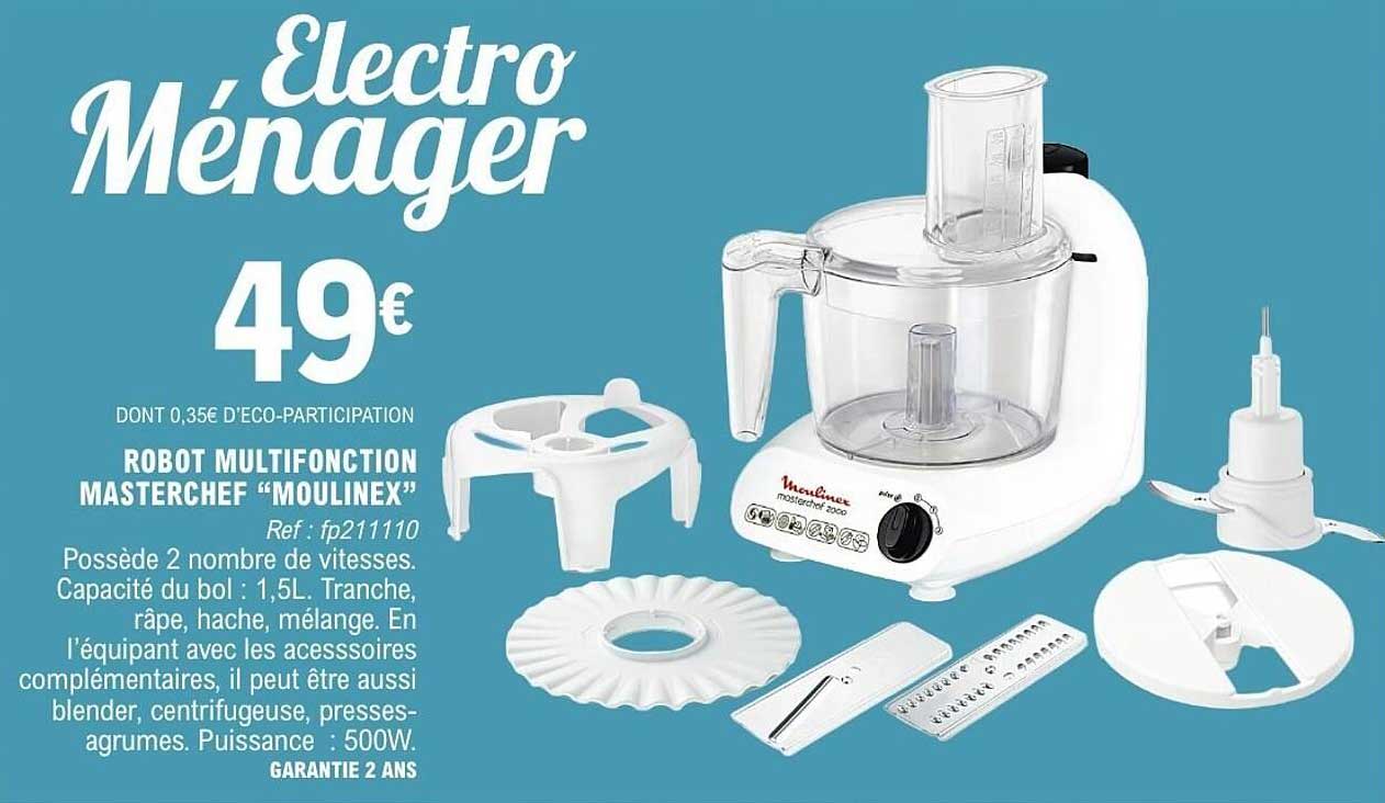 ROBOT MULTIFONCTION MASTERCHER “MOULINEX”