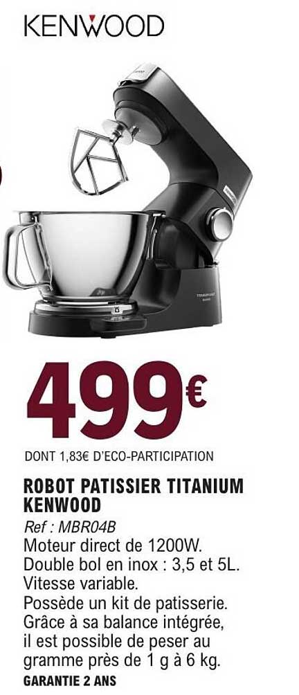 ROBOT PATISSIER TITANIUM KENWOOD