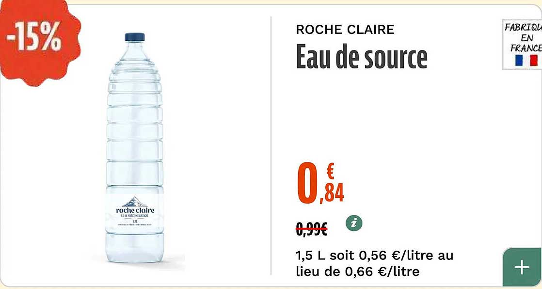 ROCHE CLAIRE Eau de source