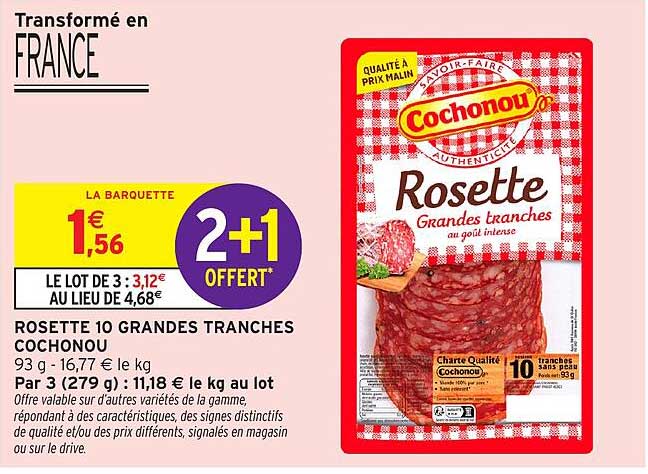 ROSETTE 10 GRANDES TRANCHES COCHONOU