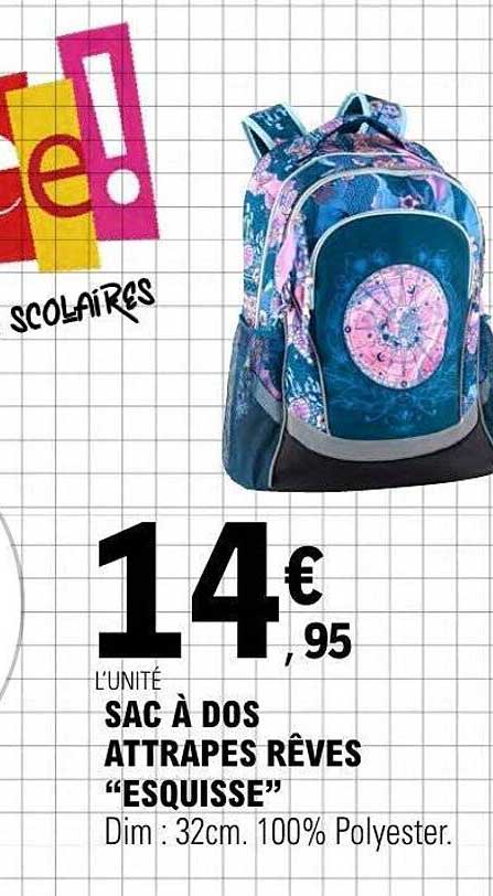 SAC À DOS ATTRAPES RÊVES “ESQUISSE”