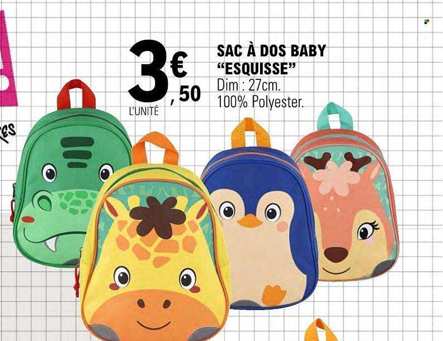 SAC À DOS BABY “ESQUISSE”