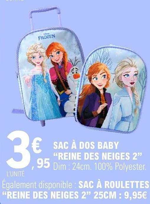 SAC À DOS BABY “REINE DES NEIGES 2”