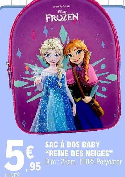 SAC À DOS BABY “REINE DES NEIGES”
