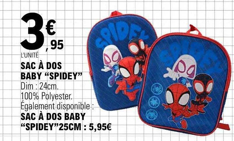 SAC À DOS BABY “SPIDEY”