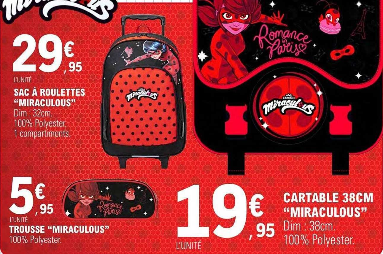 SAC À ROULETTES “MIRACULOUS”