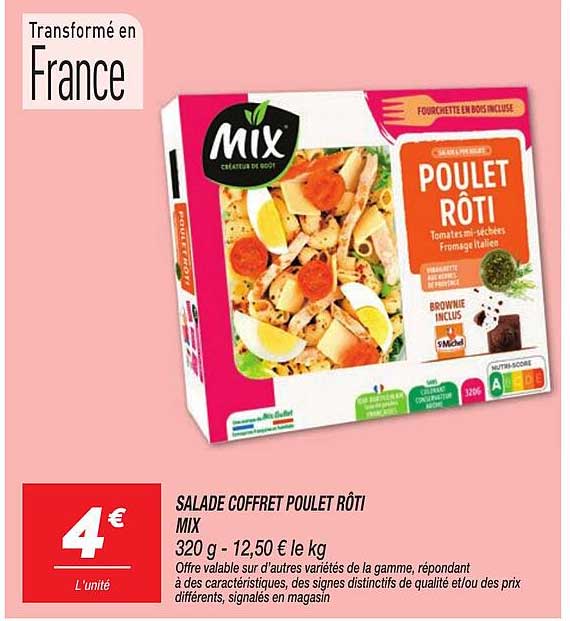 SALADE COFFRET POULET RÔTI MIX