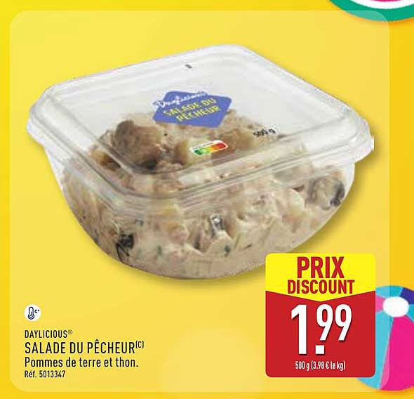 SALADE DU PÊCHEUR Pommes de terre et thon.