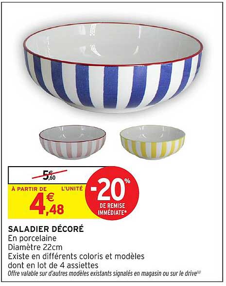 SALADIER DÉCORÉ