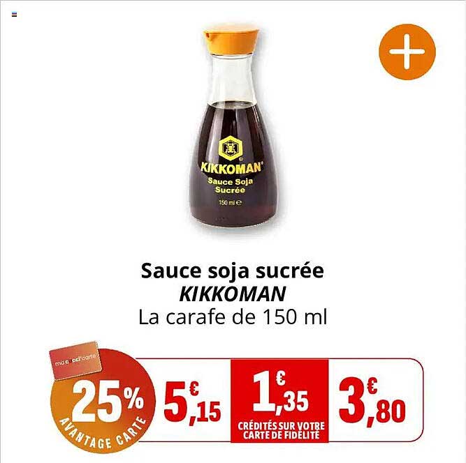 Sauce soja sucrée KIKKOMAN La carafe de 150 ml