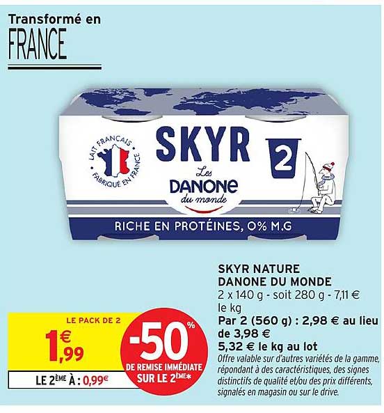 SKYR NATURE DANONE DU MONDE