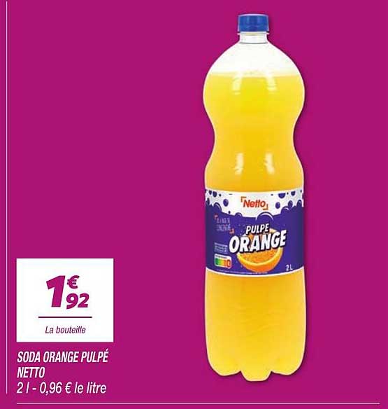 SODA ORANGE PULPÉ NETTO