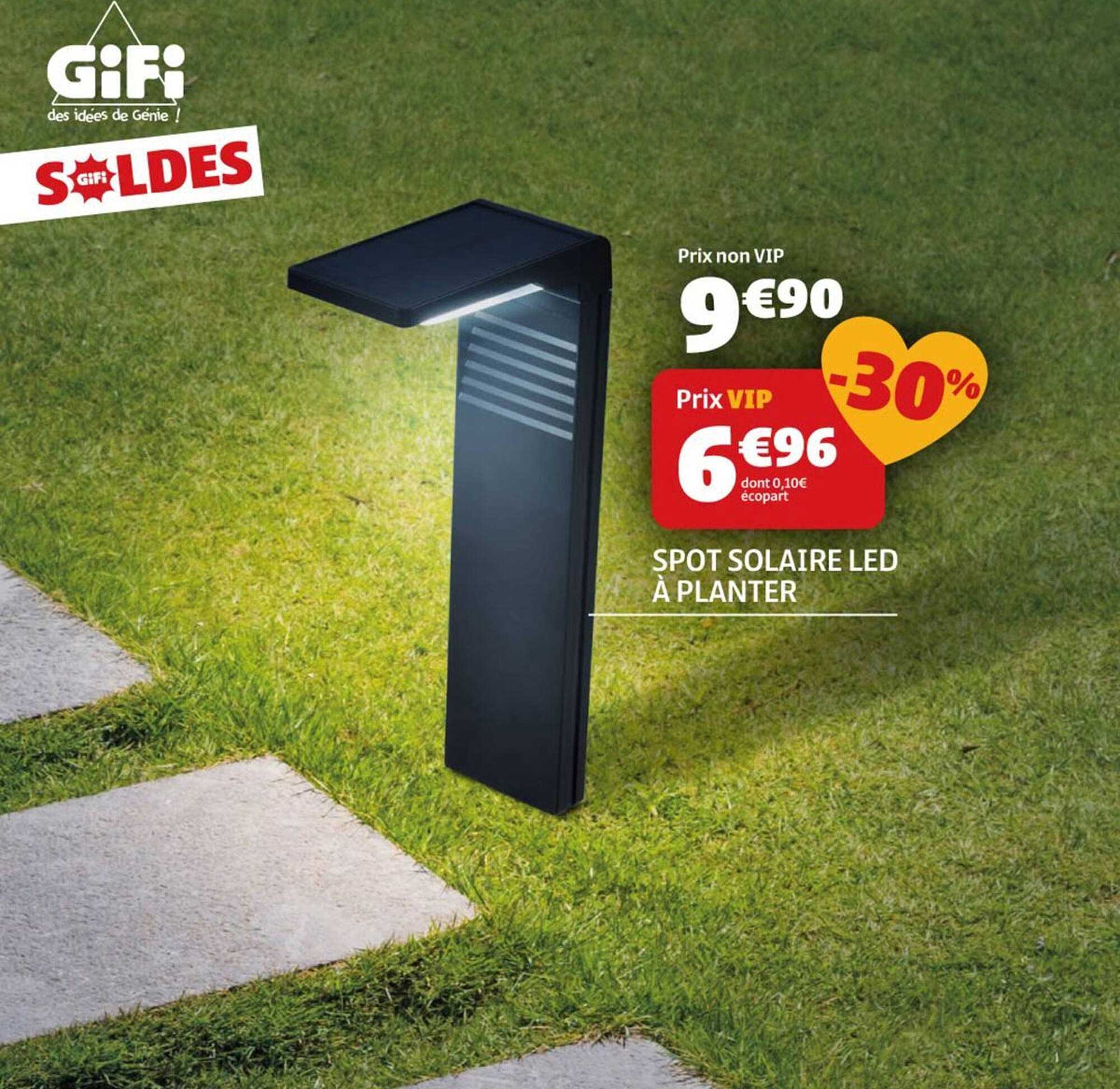 SPOT SOLAIRE LED À PLANTER