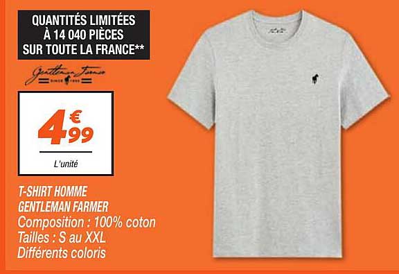 T-SHIRT HOMME GENTLEMAN FARMER