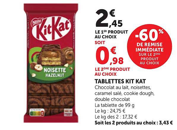 TABLETTES KIT KAT