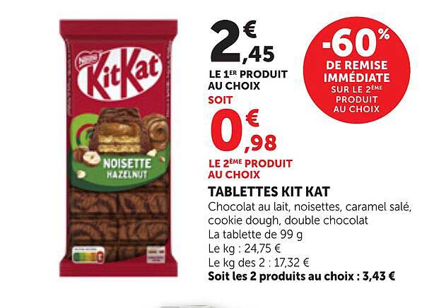 TABLETTES KIT KAT